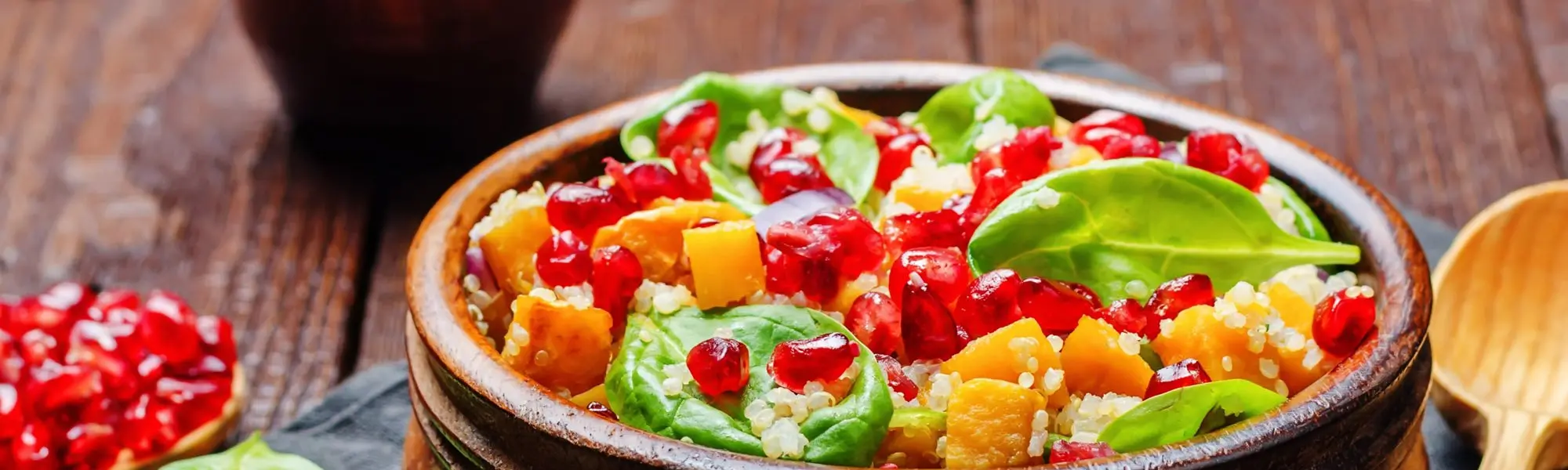 Spinach Pomegranate Salad