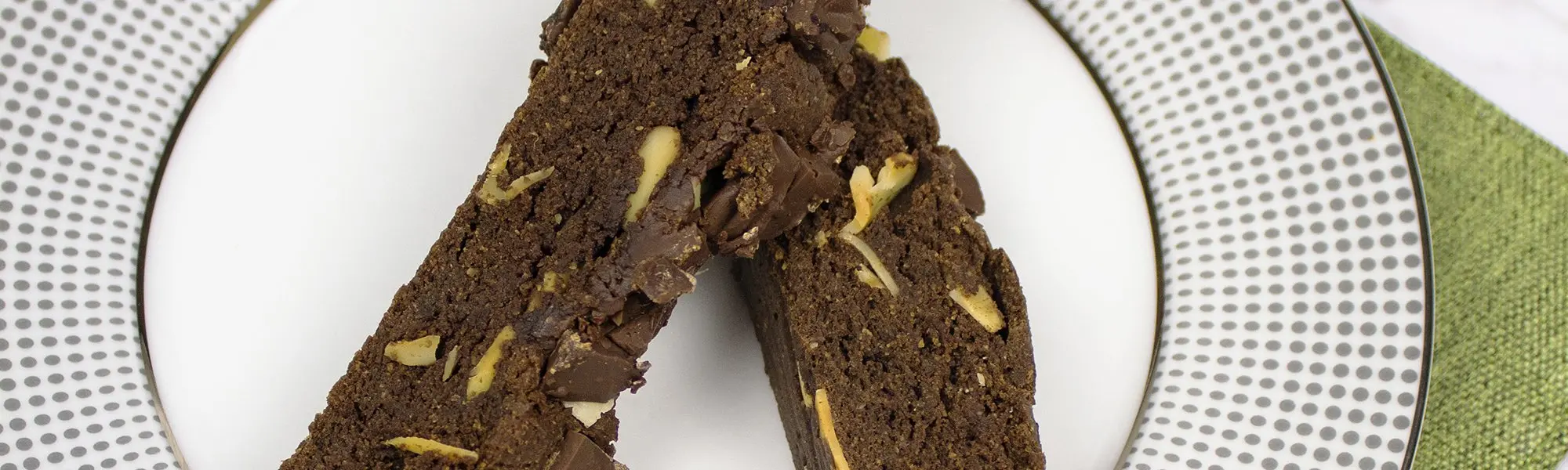 Low-Carb Chocolate Almond Biscotti