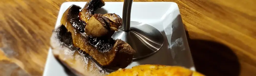 Shiitake Martini with Portobello Bayonets